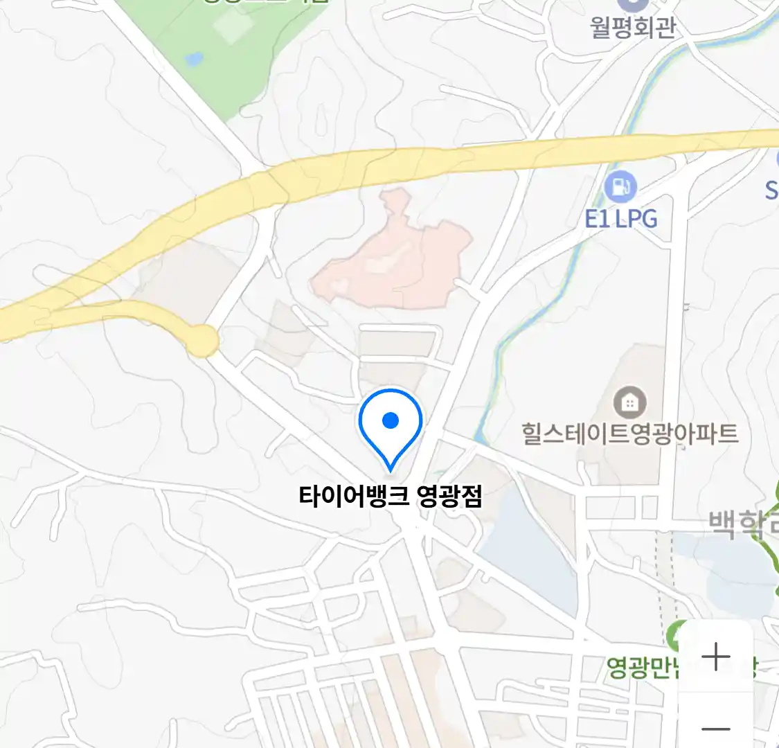 타이어뱅크 영광점 지도 이미지