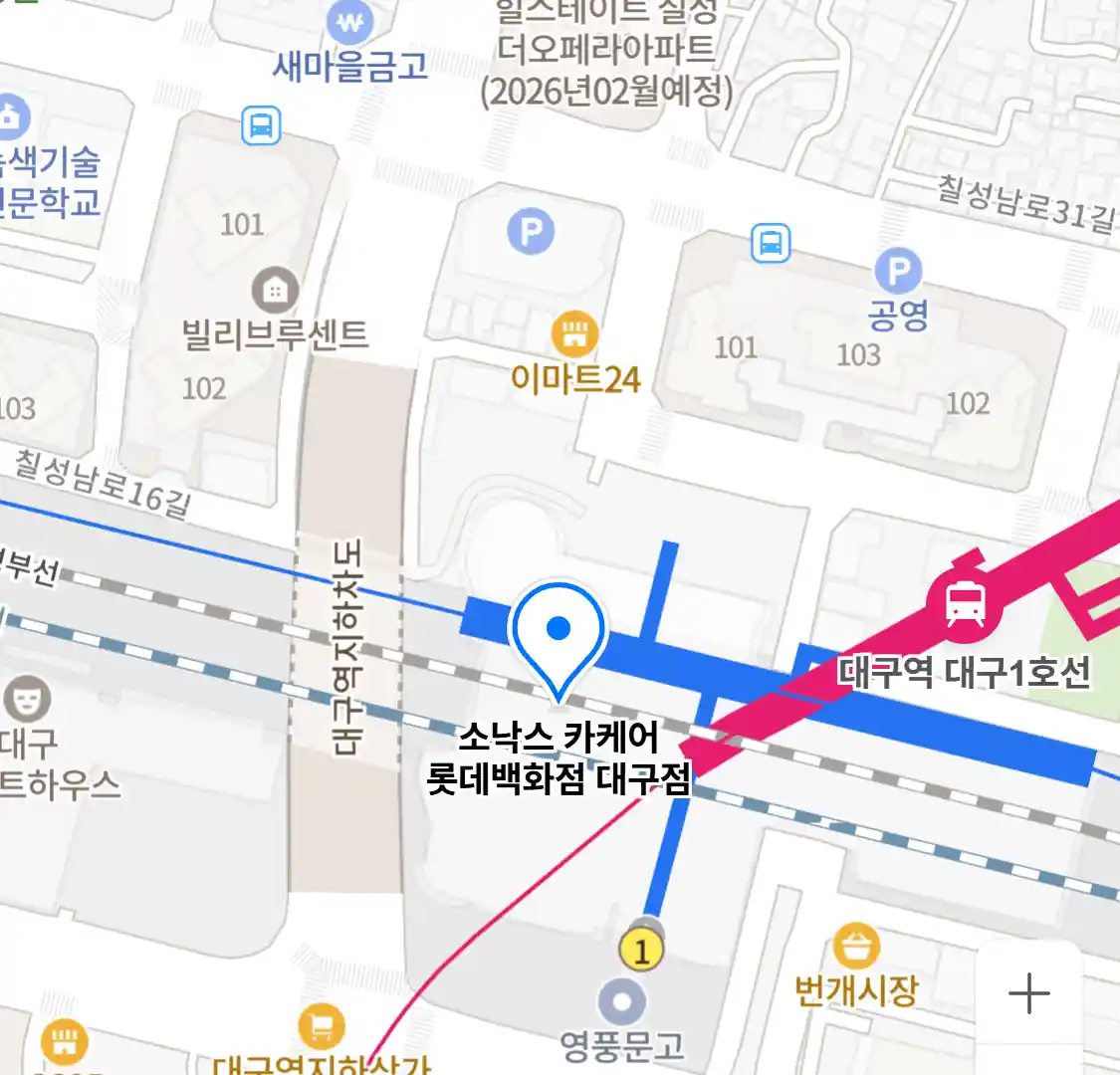 소낙스 카케어 롯데백화점 대구점