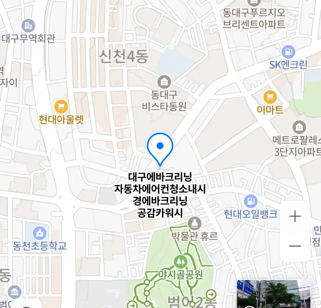 대구에바크리닝 자동차에어컨청소내시경에바크리닝 공감카워시