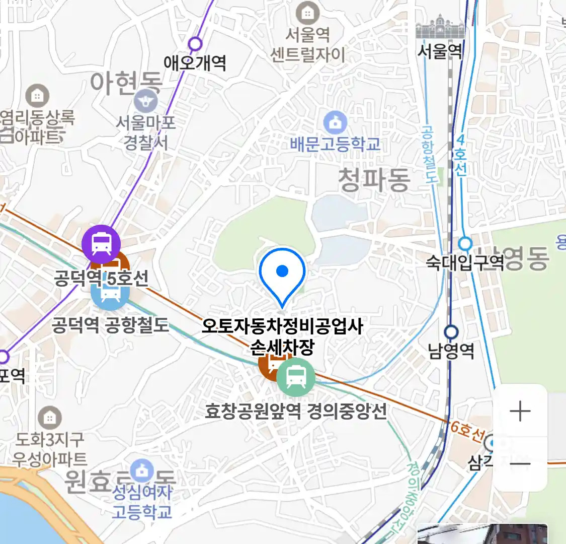 오토자동차정비공업사 손세차장