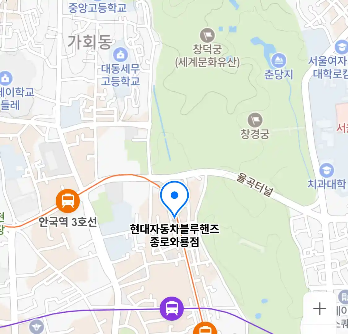 현대자동차블루핸즈 종로와룡점