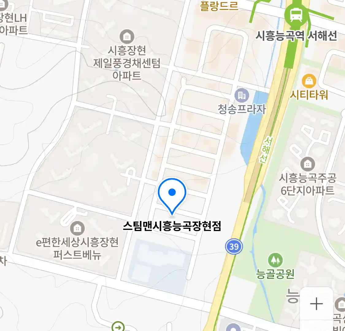 스팀맨시흥능곡장현점 위치