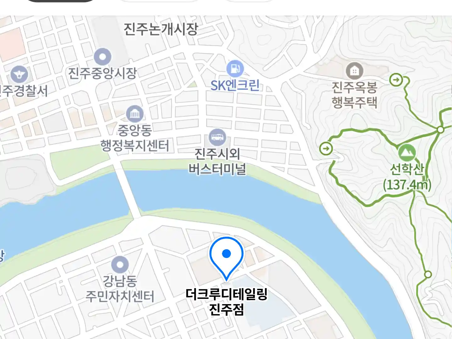 더크루디테일링 진주점 위치