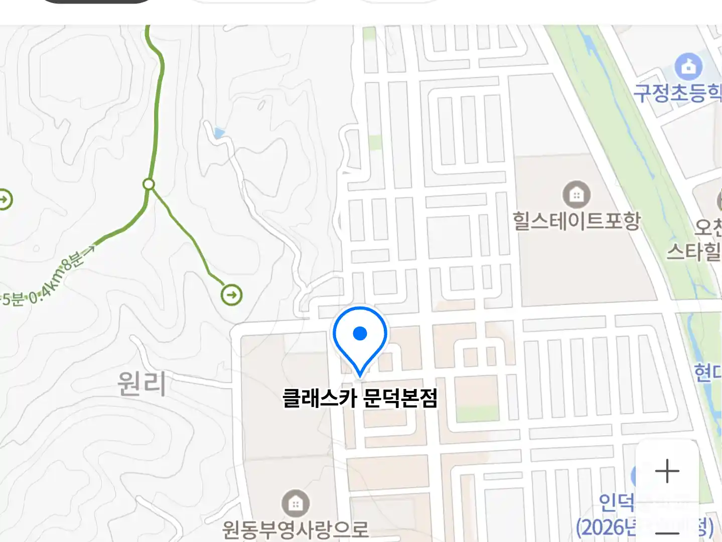 클래스카 문덕본점 위치