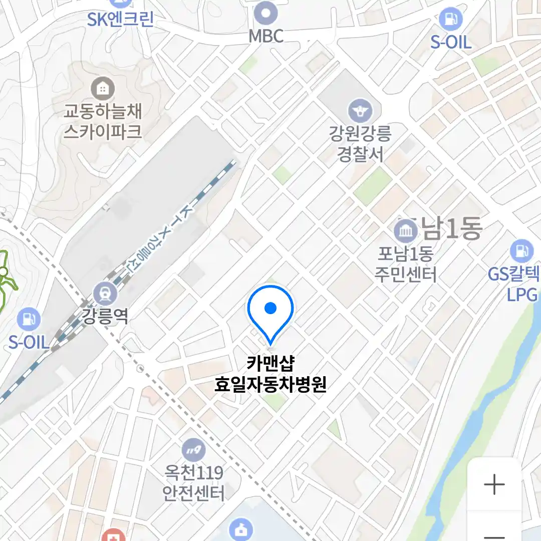 카맨샵 효일자동차병원 위치