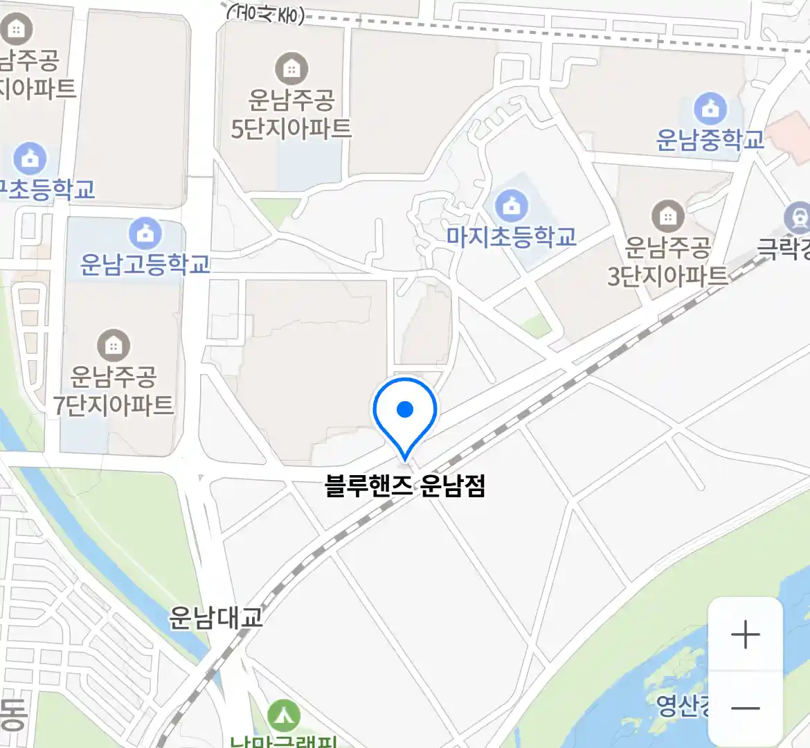 블루핸즈 운남점 위치