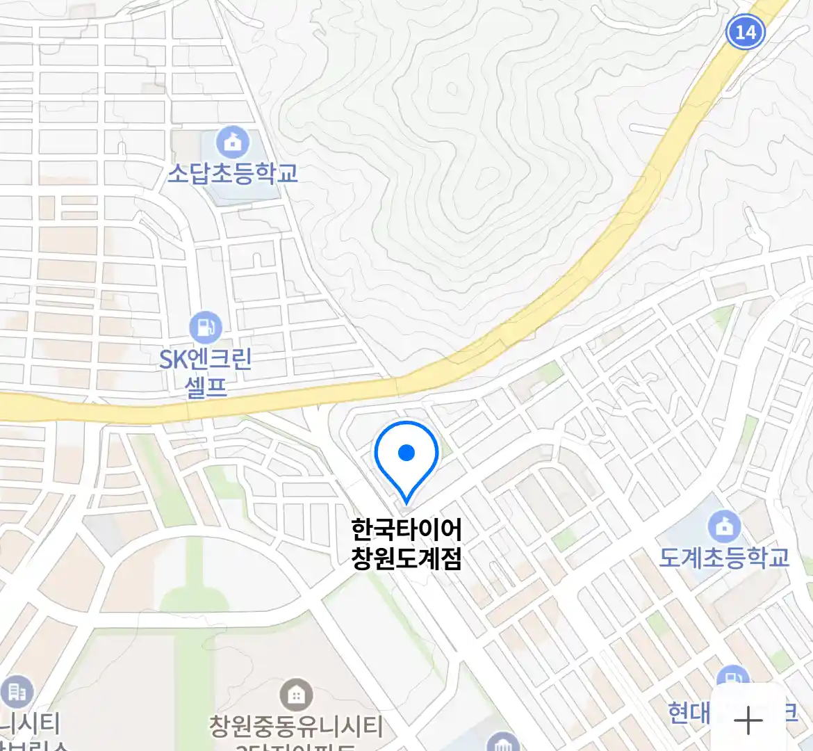 한국타이어 창원도계점 위치
