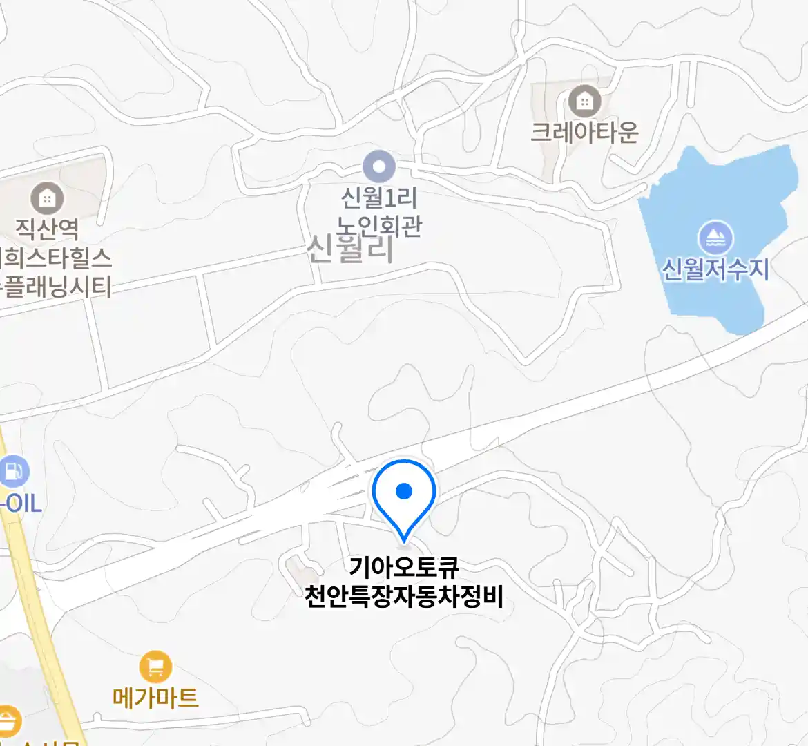 기아오토큐 천안특장자동차정비 위치